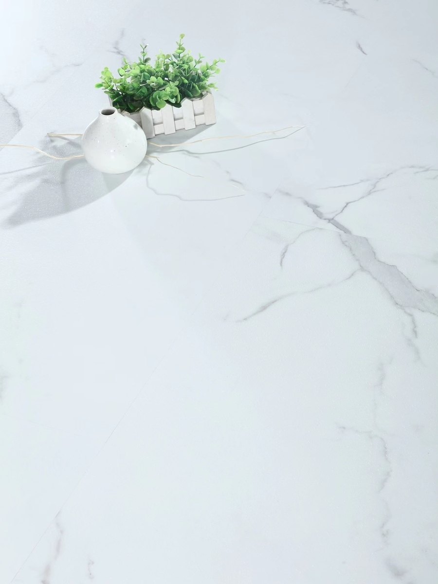 Carrera Marble Effect Click Vinyl Floor Tiles  - 950x475mm