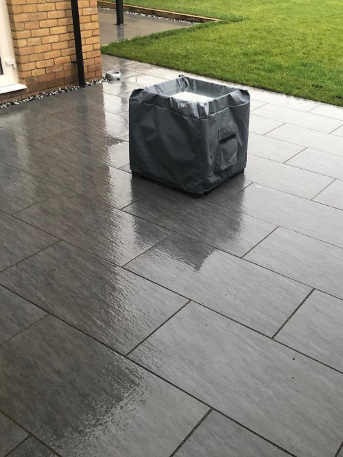 Ardesia Nero Virtue Vitrified Porcelain Paving Slabs 900x450 Pack