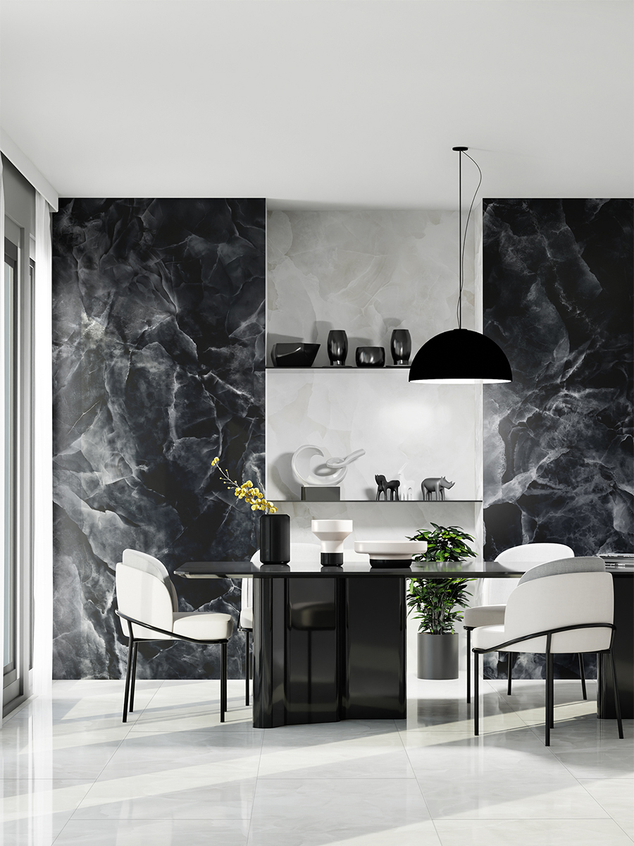 Black Onyx Italian Tile - 1200x600mm
