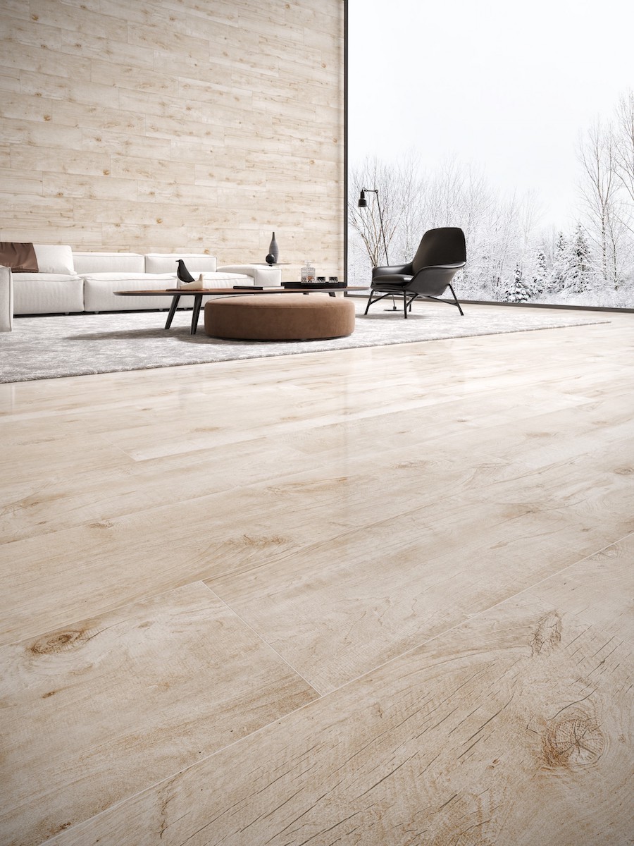 Natur Wood Indoor Porcelain Floor Tile - 1200x300mm