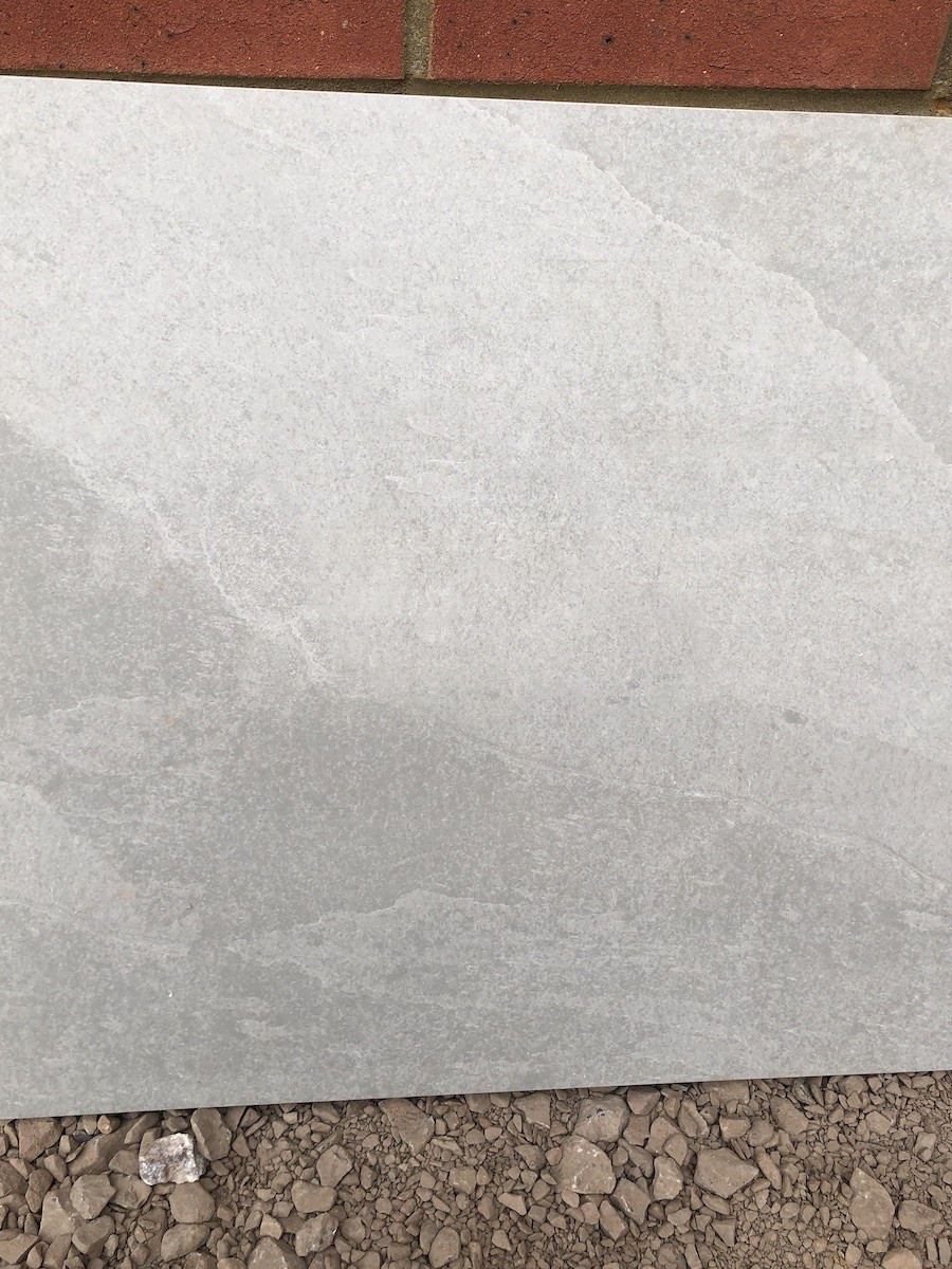 Victoria Grey Slate Brazil Grey Slate Effect Porcelain Paving Slabs