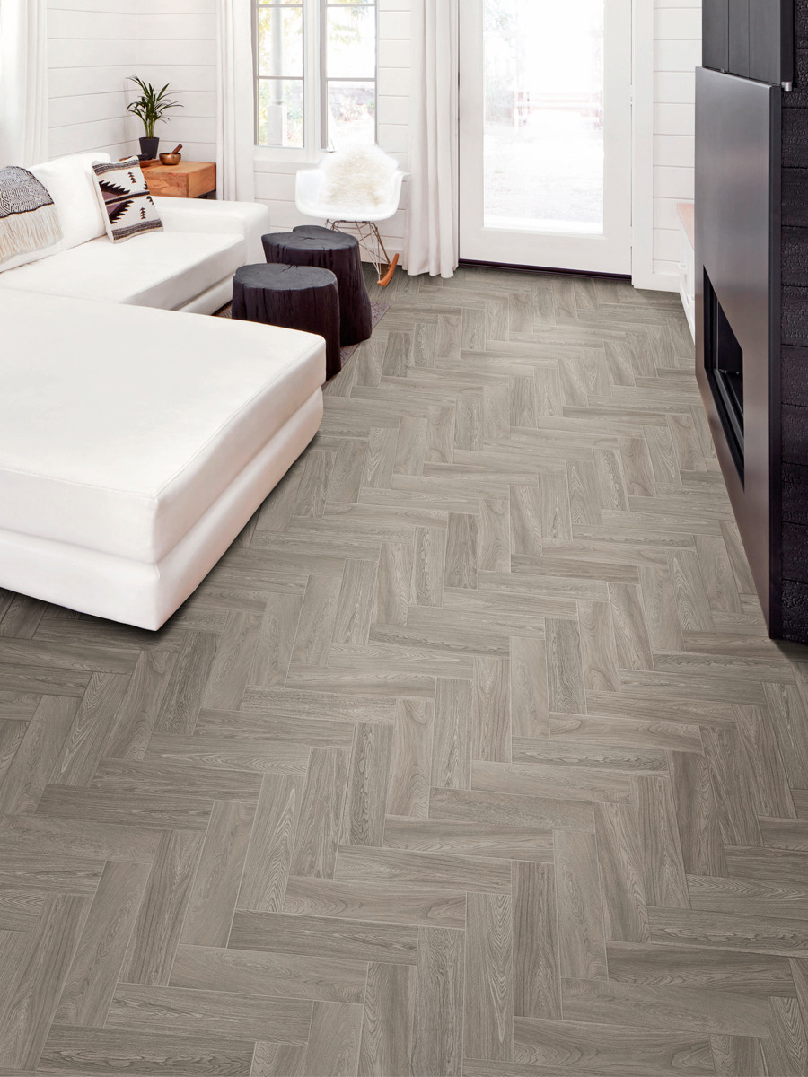Visual Grey Italian Wood Effect Indoor Tiles - 500x125mm