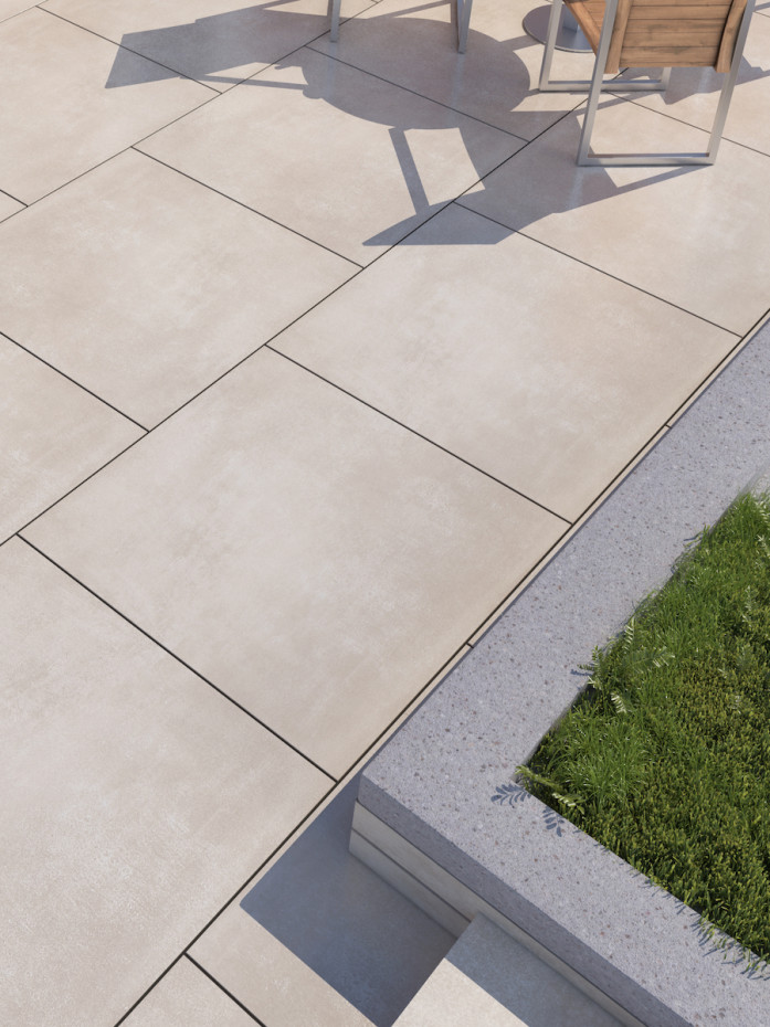 Volcano Beige Xxl Outdoor Porcelain Paving Slabs X Pack