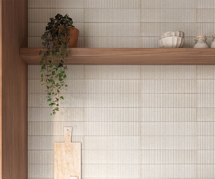 Soldeu White Fluted Décor Tiles