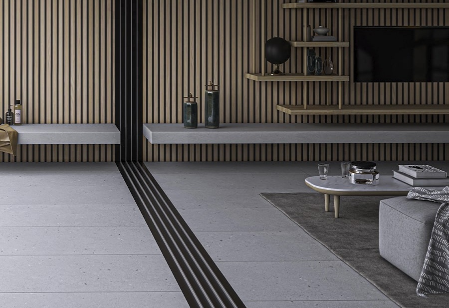 <strong>Stone and Concrete Effect Tiles: Transforming Home Spaces with Texture and Style</strong>