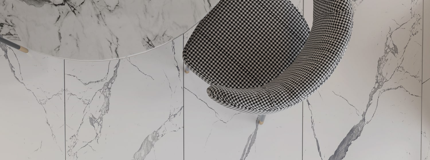 <strong>Mastering Modern Aesthetics: Marble Effect Slabs in Interior Design</strong>