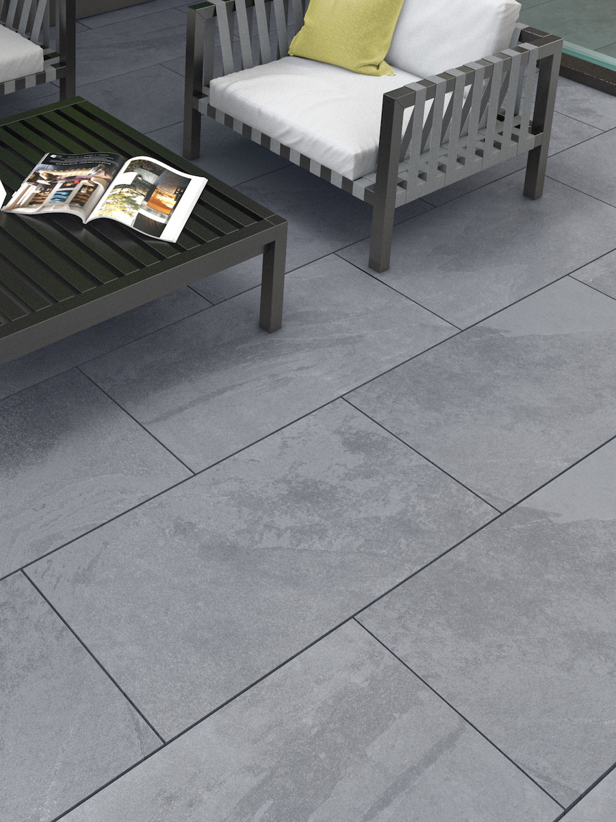 paving slabs slate effect