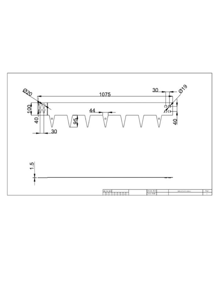 Corten Steel Lawn Edging 1075 x 100mm (Pack of 5)