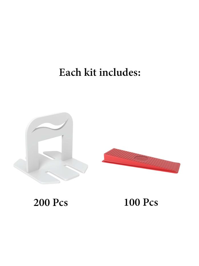Traditional 2 Part Levelling System - 2mm Kit