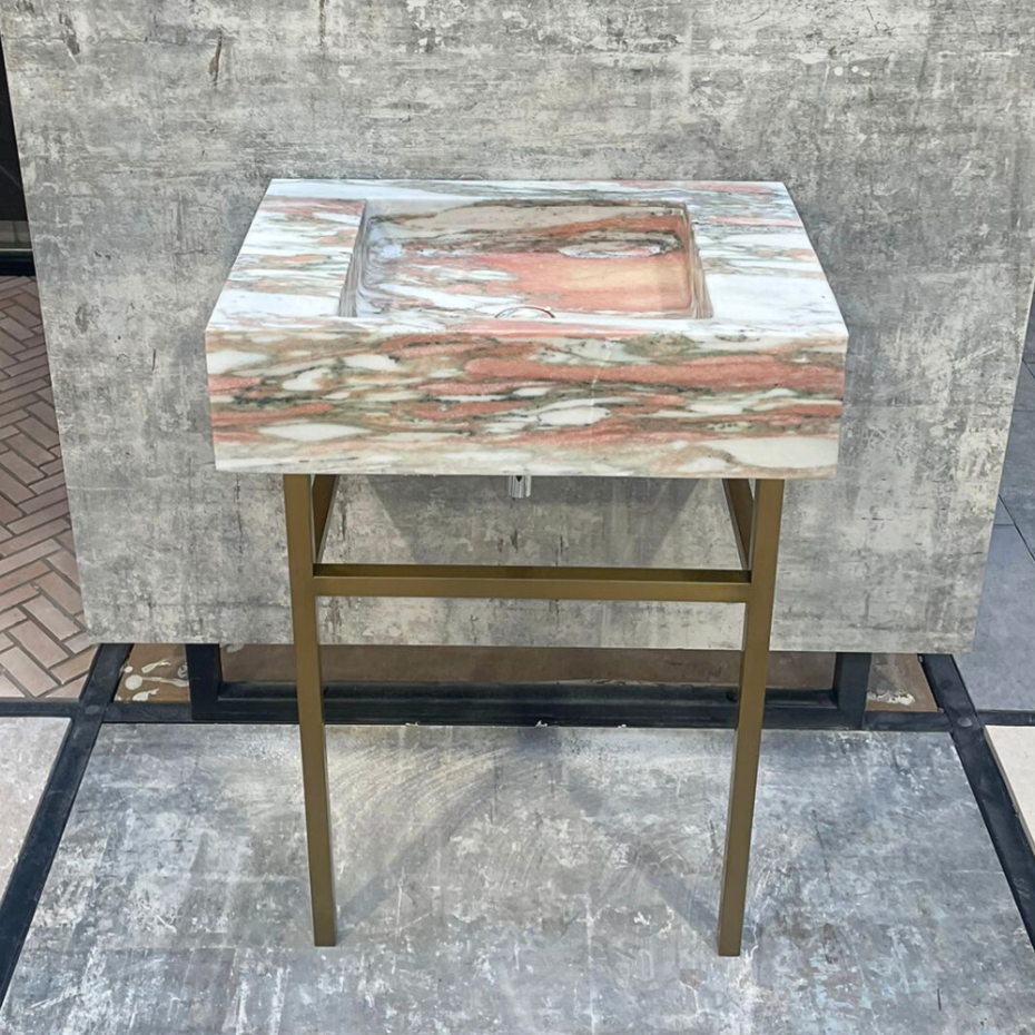 Rosa Norvegia Marble Vanity Unit - 600mm