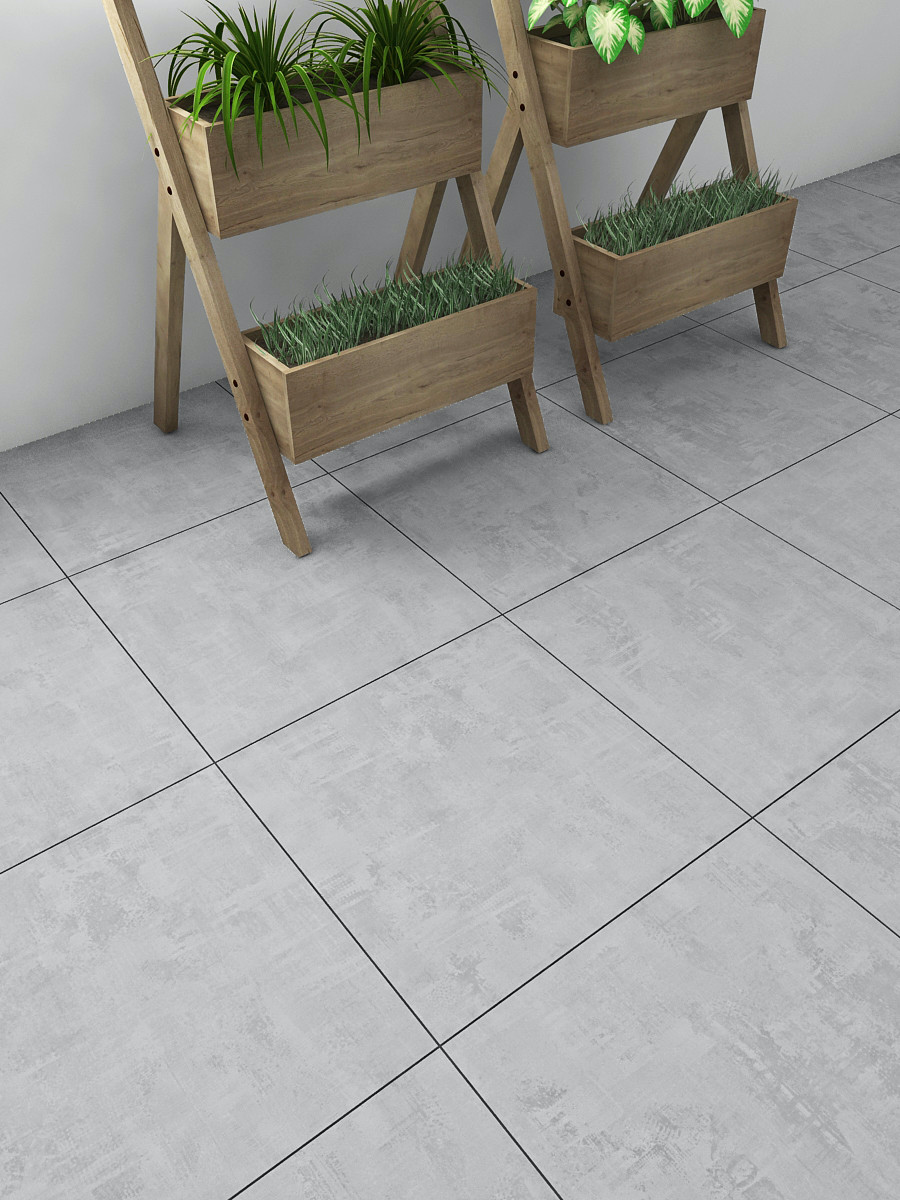 Alps Grey Indoor Wall & Floor Tiles - 600x600mm