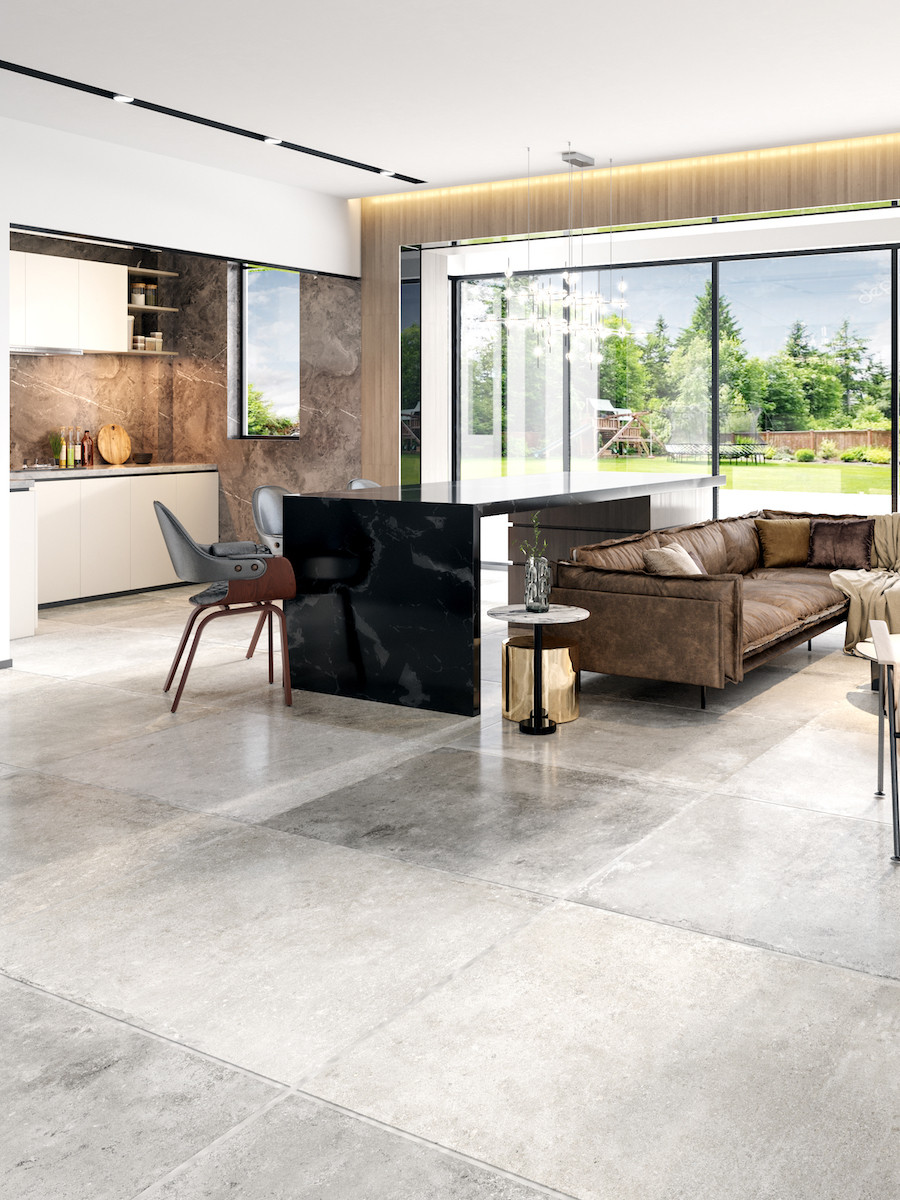 Italian Provence Grey XXL Floor & Wall Tile - 1000x1000(mm)