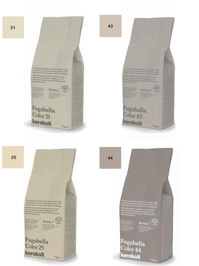 Kerakoll Fugabella Color Resin-Cement Outdoor Grout - 12kg Box (Colour Choices)