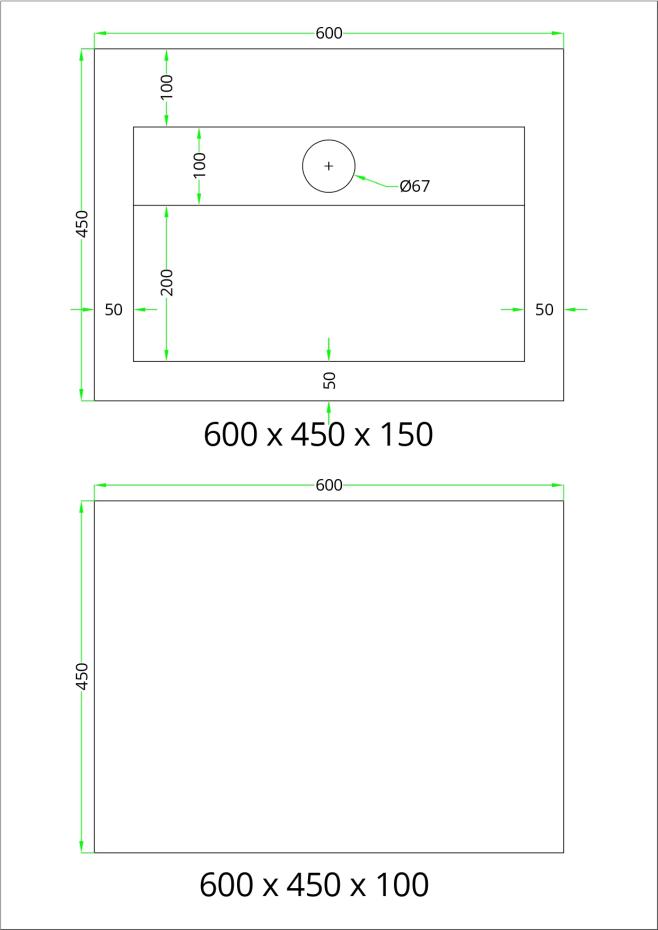 600mm Arabescato marble effect bathroom sink with shelf