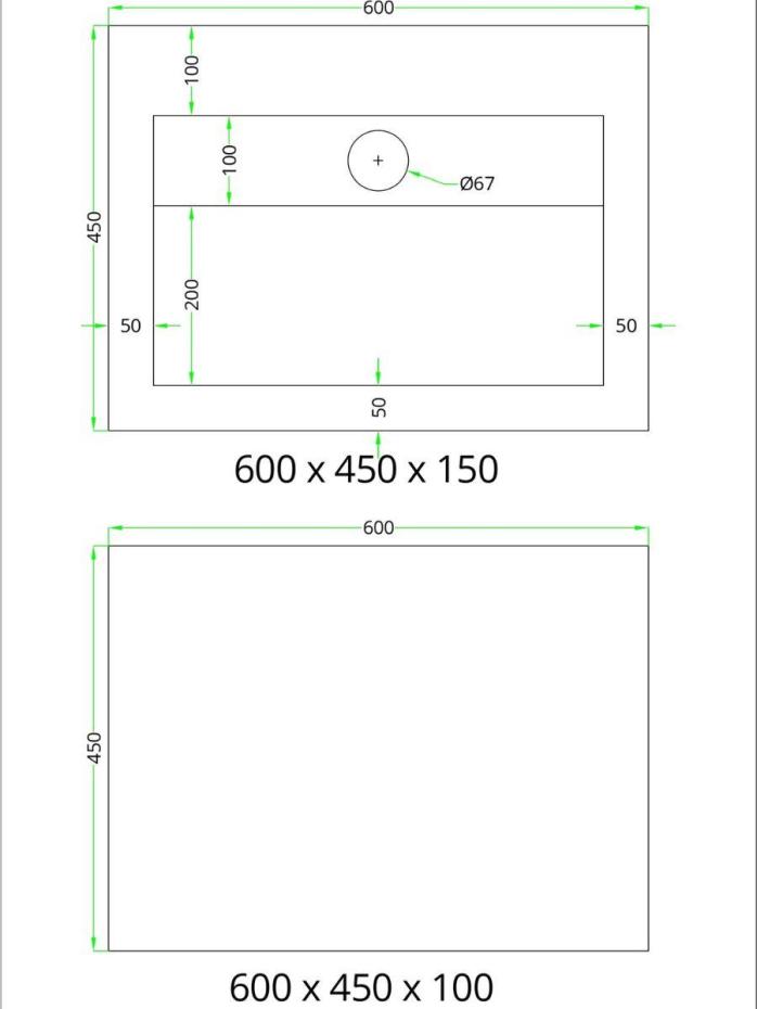 Onyx Sable Pulido Sink and Shelf - 600mm