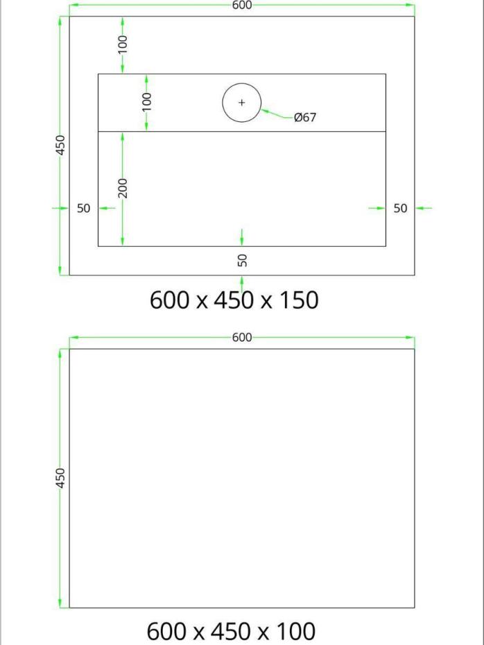 Dome Bone Marble Effect Porcelain Sink and Shelf - 600mm