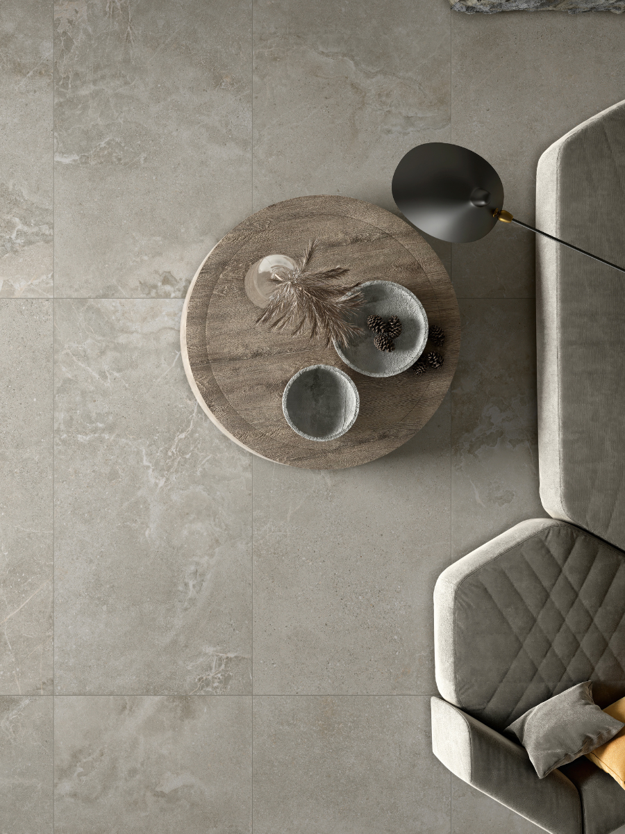 Dome Ash Porcelain Tiles - 1200x600x9mm