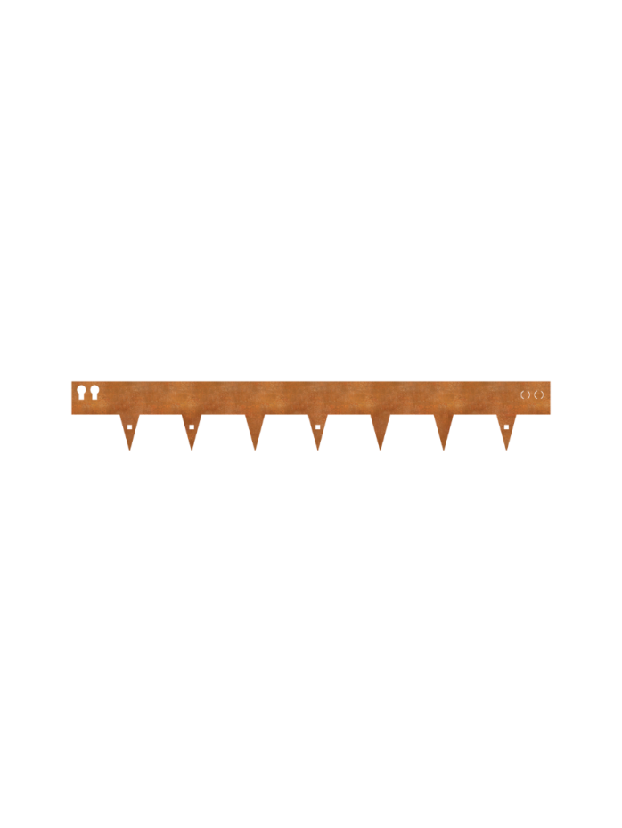Corten Steel Lawn Edging 1075 x 75mm (Pack of 5)
