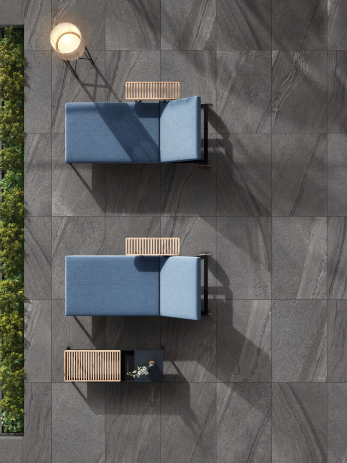 Verona Nero Outdoor Porcelain Paving Tiles - 900x600x20mm (LAST PACK)