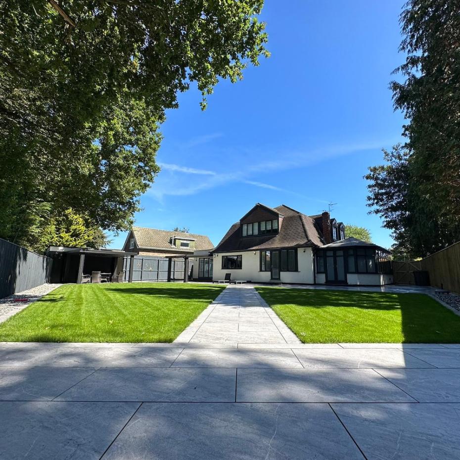 Agathos Grey Outdoor Porcelain Slabs - 1200x600x20mm