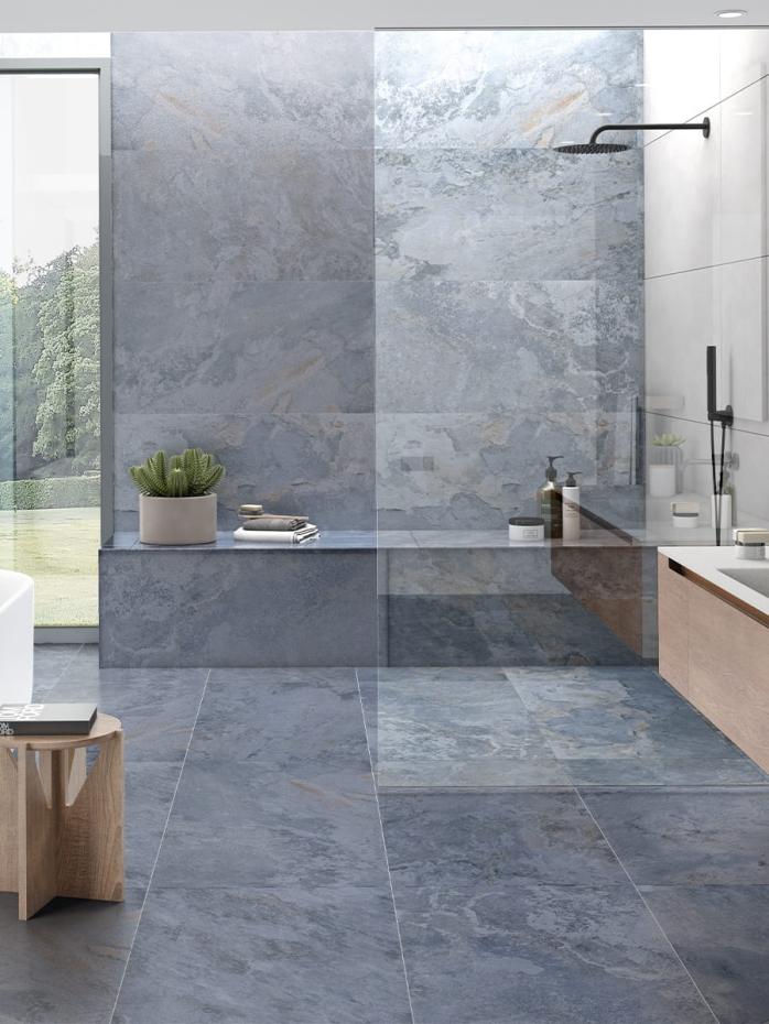 Alpine Slate Blue Porcelain Tile - 1200x600mm