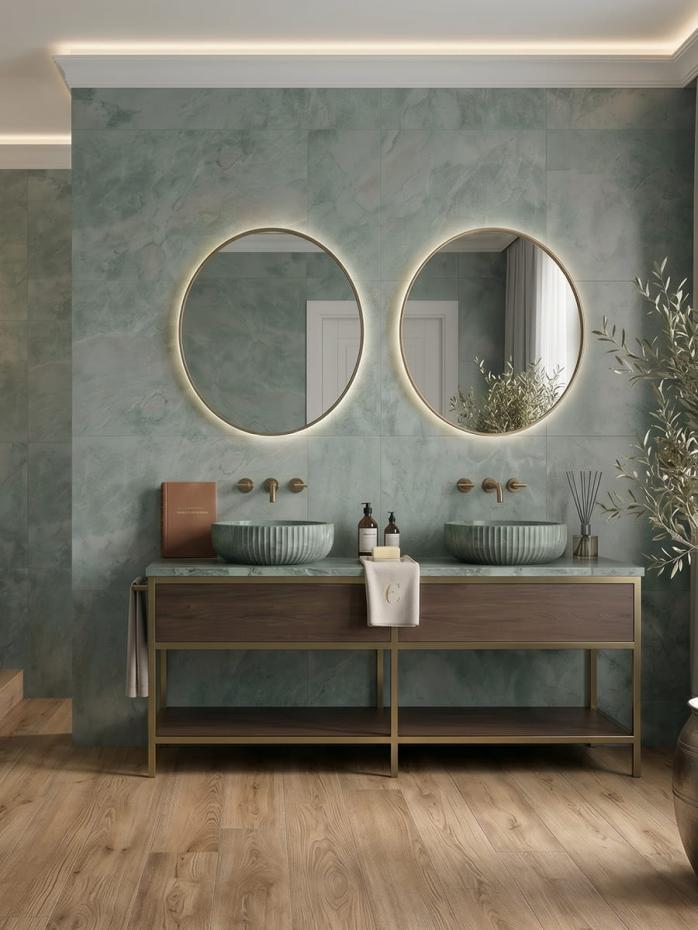 Alpine Slate Sage Porcelain Tile - 1200x600mm