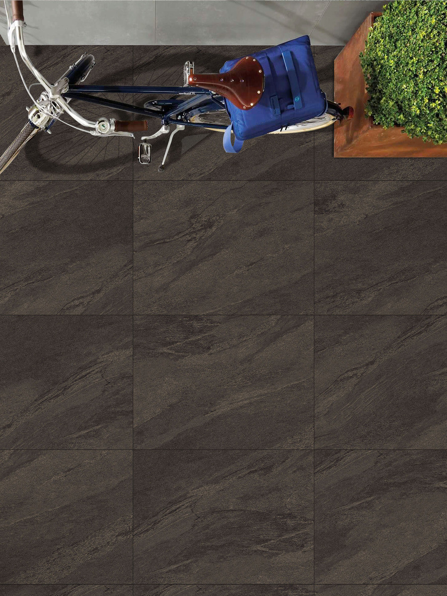 Anthracite Outdoor Porcelain Paving Patio Slabs - 900x600x20mm