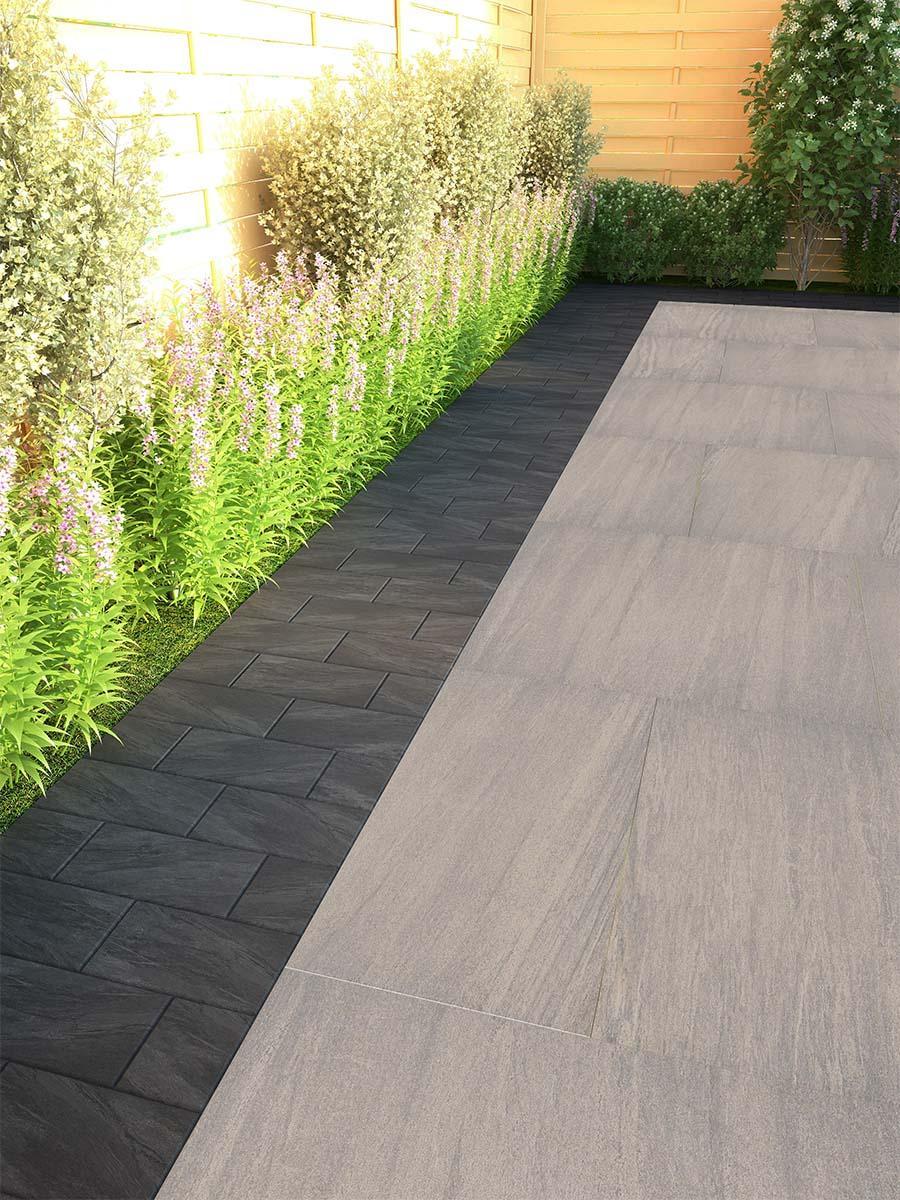 Anthracite Outdoor Porcelain Cobble Setts - 100x100x20mm Anthracite Outdoor Porcelain Cobble Setts - 100x100x20mm