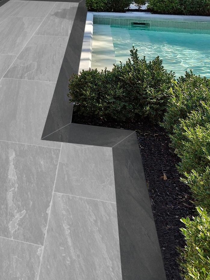 Anthracite Porcelain Edging - 900x150x20mm