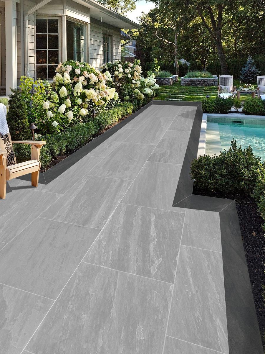 Anthracite Porcelain Edging - 900x150x20mm
