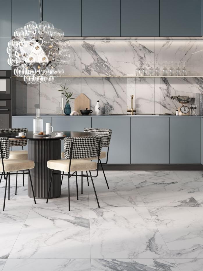 Canova Arabescato Marble Italian Tiles - 600x600x12mm