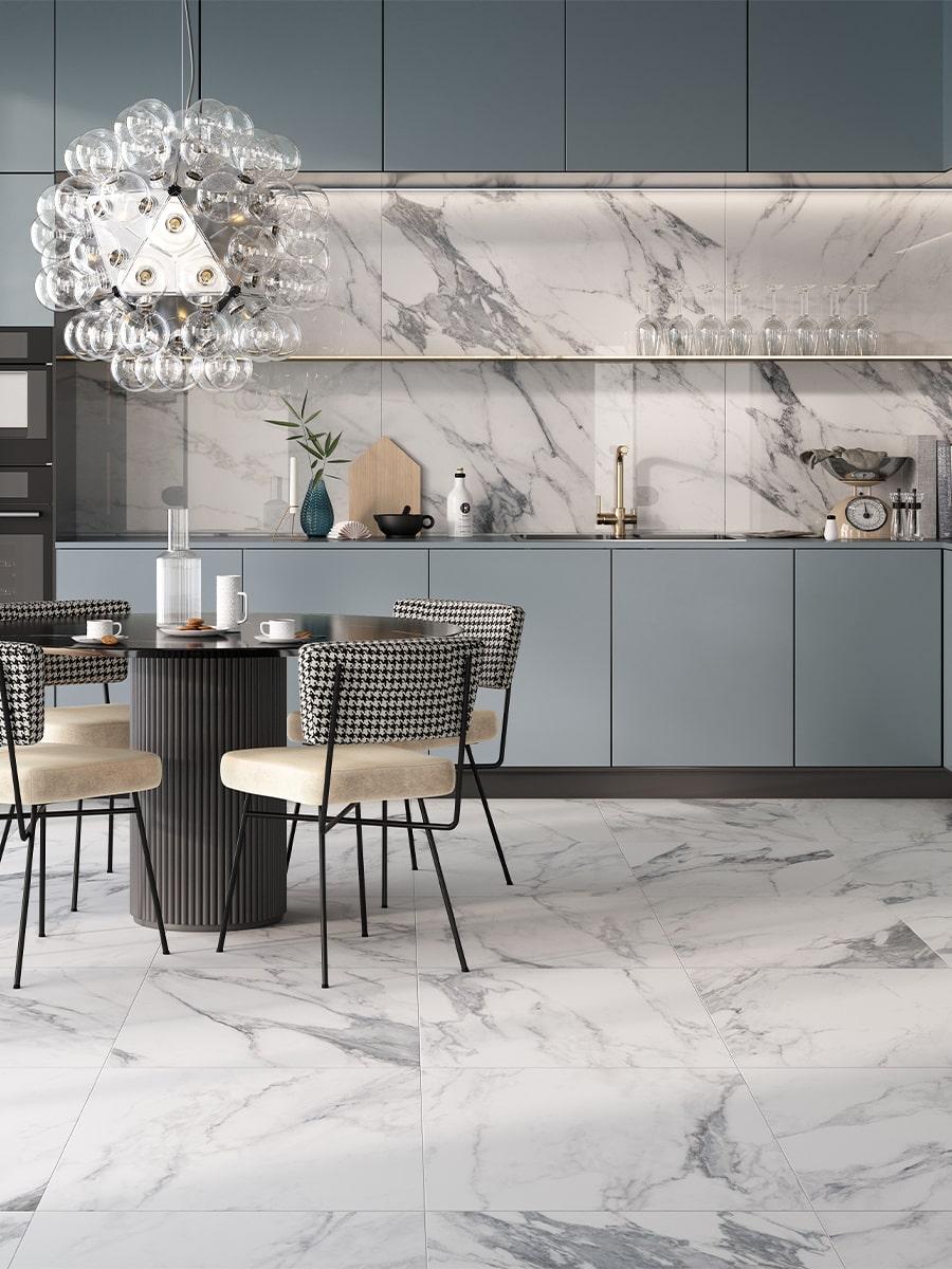 Canova Arabescato Marble Italian Tiles - 600x600x12mm