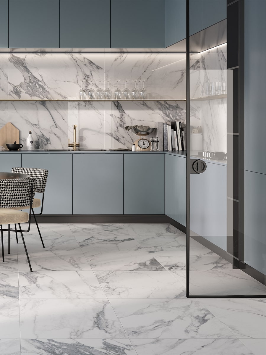 Canova Arabescato Marble Italian Tile - 600x600mm