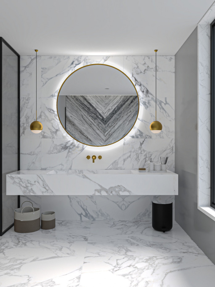 Arabescato Matt Non Slip Porcelain Tiles - 1200x600x9mm