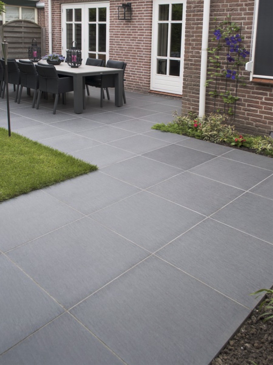 Ardesia Nero Porcelain Paving Vitrified Porcelain Paving Slabs
