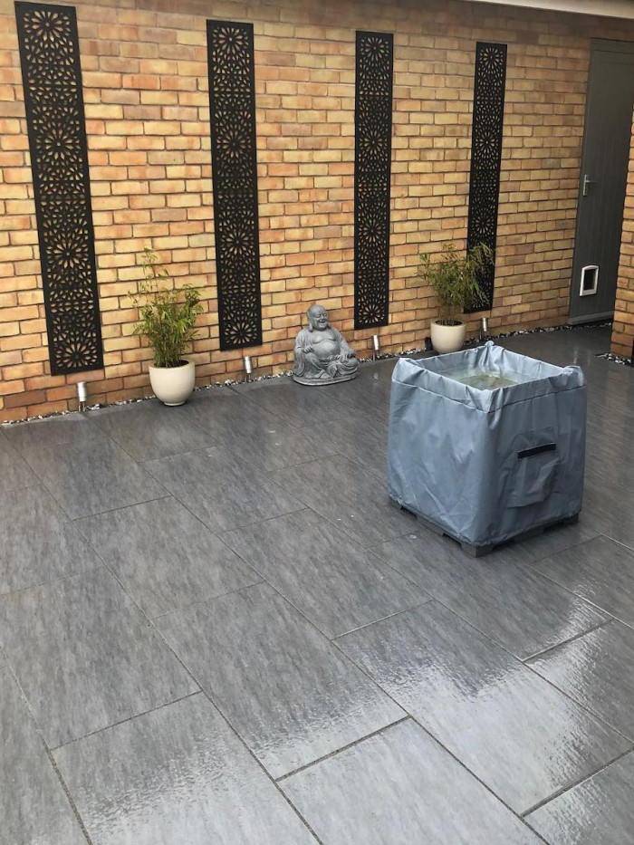 Ardesia Nero Outdoor Porcelain Paving Slabs - 900x450x20mm