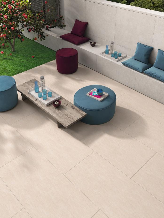 Ardesia Crema Outdoor Porcelain Paving Slabs -900x600x20mm