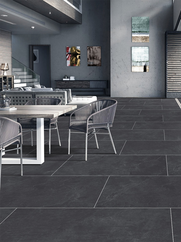 Arena Nero Outdoor Porcelain Paving Slabs - 1200x600x20mm