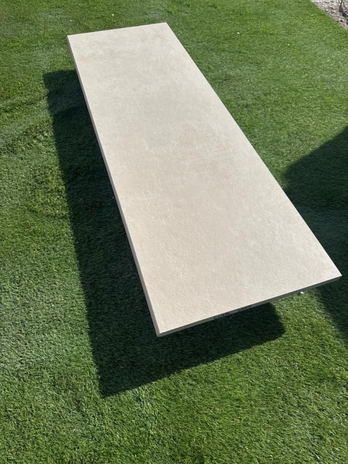 Ark Ivory Porcelain Bullnose Tiles - 1200x300x20mm