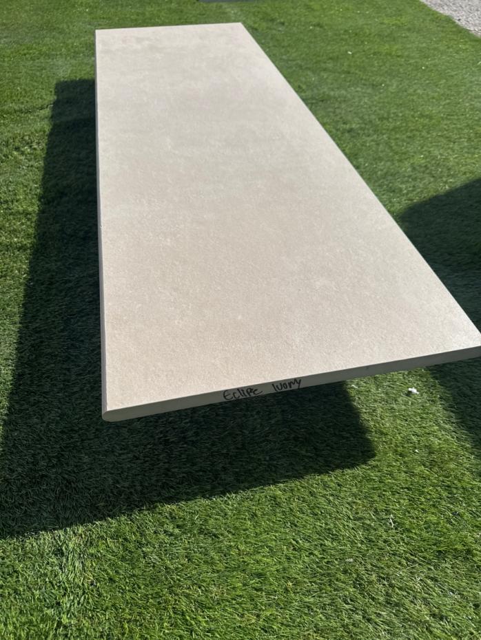 Ark Ivory Porcelain Bullnose Tiles - 1200x300x20mm (LAST PACK)
