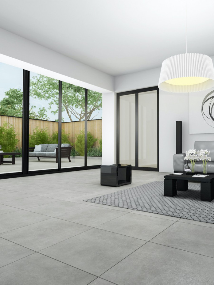 Eclipse Silver Indoor Tile - 600x600mm