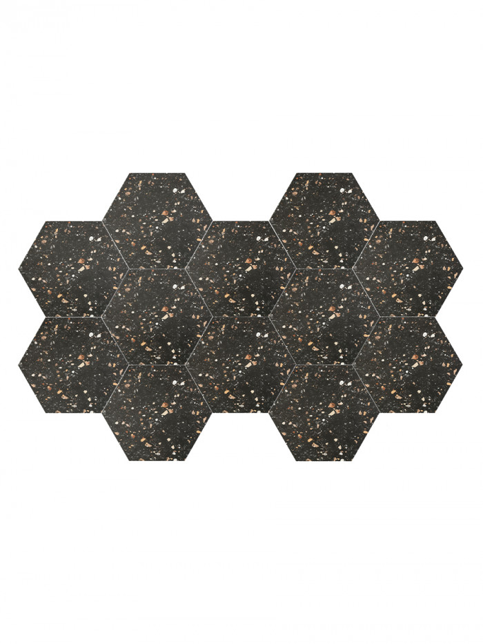 Arousa Nero Terrazzo Tile - 258x290mm (Last Pack)