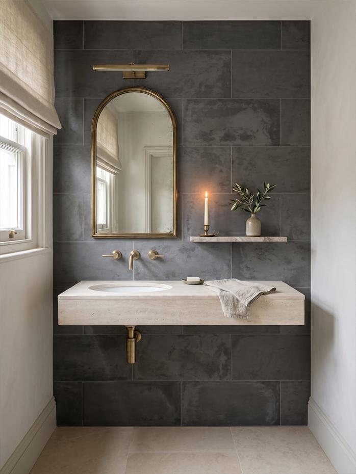 Atacama Nero Porcelain Tile - 600x300mm