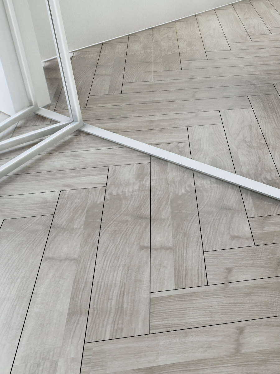 Atelier Teak Wood Effect Herringbone - 900x150mm