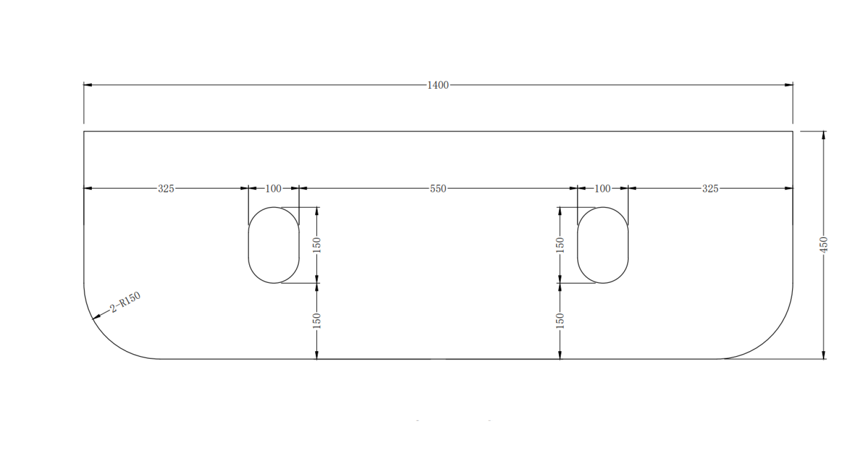 Bali Solid Wood Fluted Double Bathroom Vanity With Side Racks - 1400mm