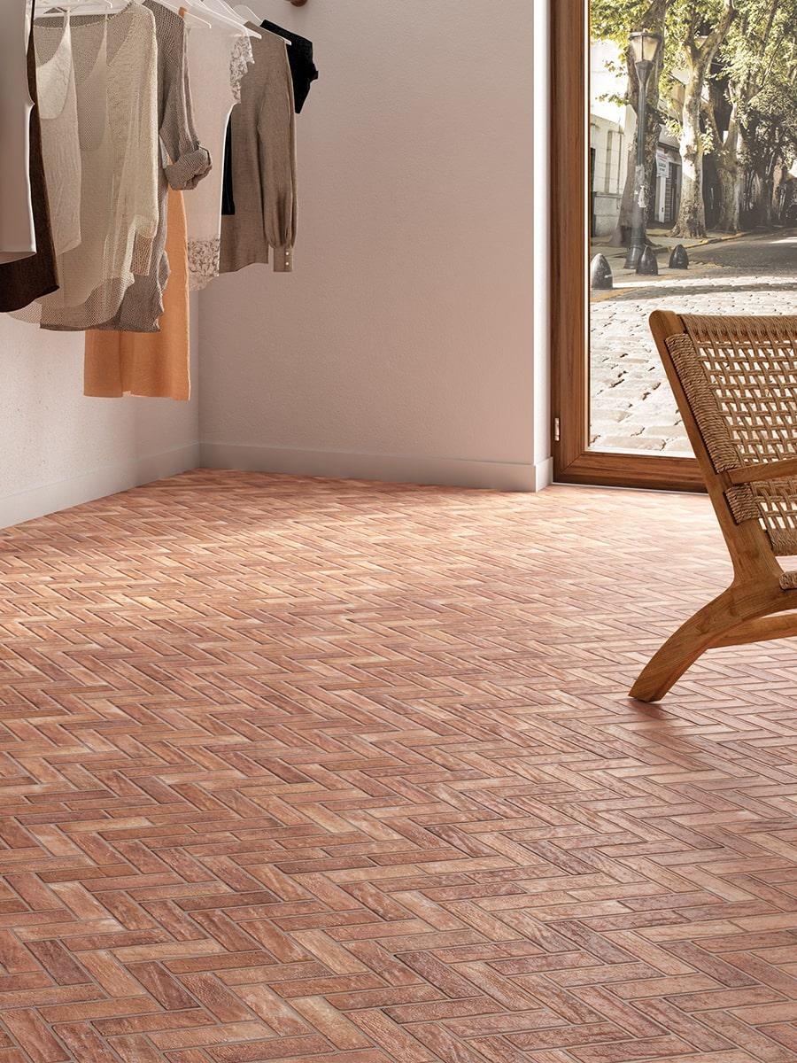 Bari Caldera Herringbone Tile - 600x400x12mm