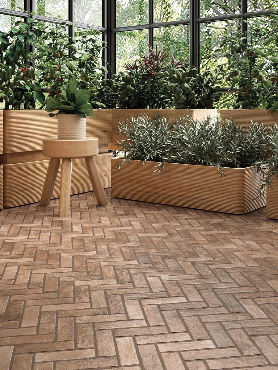 Bari Coto Herringbone Tile - 600x400mm Bari Coto Herringbone Tile - 600x400mm