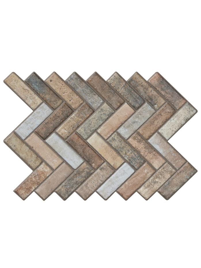 Bari Mix Herringbone Tile - 600x400mm