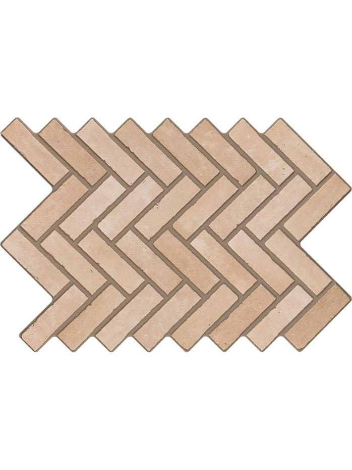 Bari Natural Herringbone Tile - 600x400mm