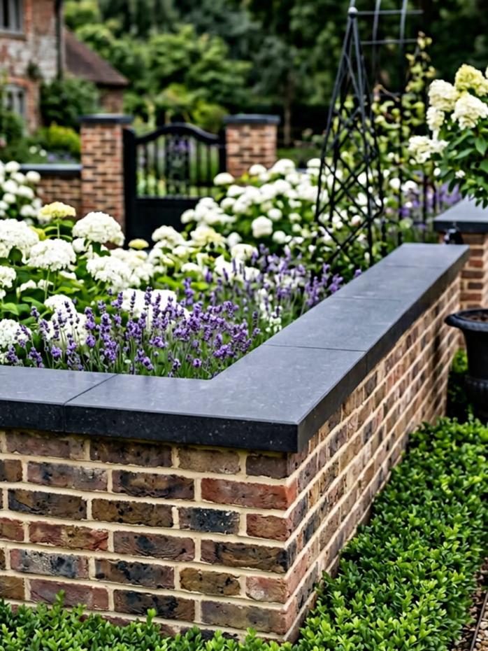 Basalt Black Corner Wall Coping - 800x350x30mm